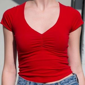 Red gina top